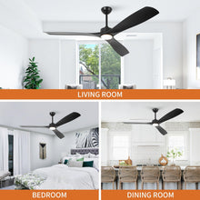 Carregar imagem no visualizador da galeria, 60 Inch Alexi DC Motor Modern Downrod Ceiling Fan with LED Light