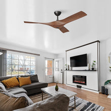 Carregar imagem no visualizador da galeria, 52" Wesley Industrial DC Motor Downrod Mount Reversible Ceiling Fan with Remote Control