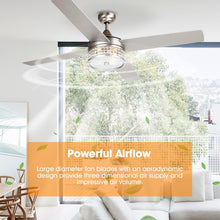 Carregar imagem no visualizador da galeria, 52" Cason Modern Downrod Mount Reversible Ceiling Fan with Lighting and Remote Control