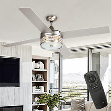 Carregar imagem no visualizador da galeria, 52" Cason Modern Downrod Mount Reversible Ceiling Fan with Lighting and Remote Control