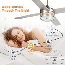 Carregar imagem no visualizador da galeria, 52" Cason Modern Downrod Mount Reversible Ceiling Fan with Lighting and Remote Control