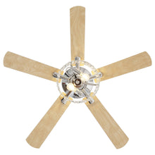 Carregar imagem no visualizador da galeria, 52" Dicken Modern Downrod Mount Reversible Crystal Ceiling Fan with Lighting and Remote Control