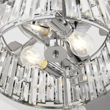 Carregar imagem no visualizador da galeria, 52" Dicken Modern Downrod Mount Reversible Crystal Ceiling Fan with Lighting and Remote Control