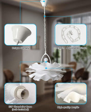Cargar imagen en el visor de la galería, Chandeliers for Dining Room Lighting Fixtures Hanging,2-Light Romantic Modern Chandelier, Acrylic Flower Shape Chandeliers for Bedroom,Hallway, Living Room, Foyer, Office, Bar,Island Lights