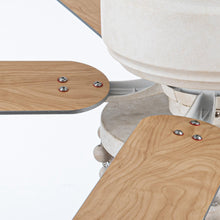 Carregar imagem no visualizador da galeria, 48" New Delhi Farmhouse Flush Mount Reversible Ceiling Fan with Lighting and Remote Control