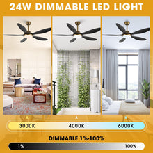 Carregar imagem no visualizador da galeria, 52" Punjab Smart Fan with LED Light