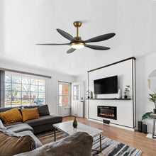 Carregar imagem no visualizador da galeria, 52" Punjab Smart Fan with LED Light