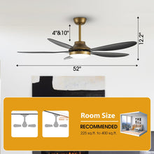 Carregar imagem no visualizador da galeria, 52" Punjab Smart Fan with LED Light