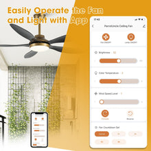 Carregar imagem no visualizador da galeria, 52" Punjab Smart Fan with LED Light