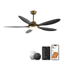 Carregar imagem no visualizador da galeria, 52" Punjab Smart Fan with LED Light