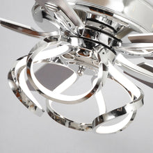 Carregar imagem no visualizador da galeria, 52" Zelda Modern DC Motor Downrod Mount Reversible Ceiling Fan with Lighting and Remote Control