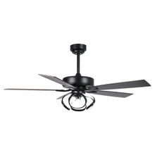 Carregar imagem no visualizador da galeria, 52" 6 Speed DC Black Ceiling Fan with Lighting