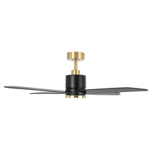 Carregar imagem no visualizador da galeria, 52" Ashby Industrial Satin Nickel DC Motor Ceiling Fan with LED Lighting and Remote Control