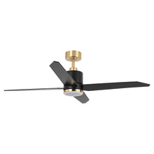 Carregar imagem no visualizador da galeria, 52" Ashby Industrial Satin Nickel DC Motor Ceiling Fan with LED Lighting and Remote Control