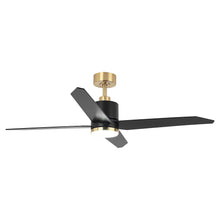 Carregar imagem no visualizador da galeria, 52" Ashby Industrial Satin Nickel DC Motor Ceiling Fan with LED Lighting and Remote Control