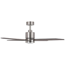 Carregar imagem no visualizador da galeria, 52" Ashby Industrial Satin Nickel DC Motor Ceiling Fan with LED Lighting and Remote Control