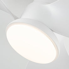 Carregar imagem no visualizador da galeria, 31" Mazon Modern DC Motor Flush Mount Reversible Ceiling Fan with LED Lighting and Remote Control