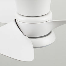 Carregar imagem no visualizador da galeria, 31" Mazon Modern DC Motor Flush Mount Reversible Ceiling Fan with LED Lighting and Remote Control