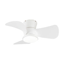 Carregar imagem no visualizador da galeria, 31" Mazon Modern DC Motor Flush Mount Reversible Ceiling Fan with LED Lighting and Remote Control
