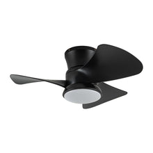 Carregar imagem no visualizador da galeria, 31" Mazon Modern DC Motor Flush Mount Reversible Ceiling Fan with LED Lighting and Remote Control