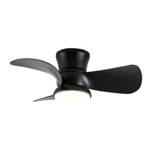 Carregar imagem no visualizador da galeria, 31" Mazon Modern DC Motor Flush Mount Reversible Ceiling Fan with LED Lighting and Remote Control