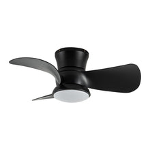 Carregar imagem no visualizador da galeria, 31" Mazon Modern DC Motor Flush Mount Reversible Ceiling Fan with LED Lighting and Remote Control