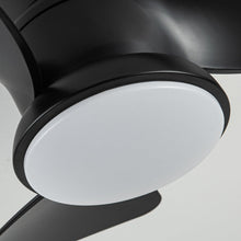 Carregar imagem no visualizador da galeria, 31" Mazon Modern DC Motor Flush Mount Reversible Ceiling Fan with LED Lighting and Remote Control