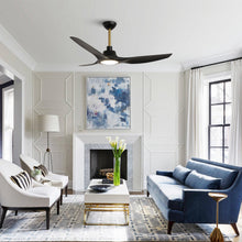 Carregar imagem no visualizador da galeria, 52" DC Motor 3 Blades Modern Downrod Mount Smart Fan with LED Light