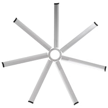 Carregar imagem no visualizador da galeria, 84 Inch 100 Inch Padus Black Large Size Ceiling Fan with Dimmable Lighting and Remote Control