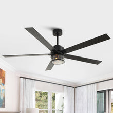 Carregar imagem no visualizador da galeria, 65" Modern Reversible Ceiling Fan with Lighting and Remote Control