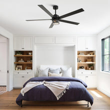 Carregar imagem no visualizador da galeria, 65" Modern Reversible Ceiling Fan with Lighting and Remote Control