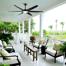 Carregar imagem no visualizador da galeria, 65" Industrial DC Motor Downrod Mount Ceiling Fan with Lighting and Remote Control
