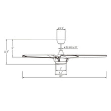 Carregar imagem no visualizador da galeria, 65" Fury Farmhouse DC Motor Downrod Mount Ceiling Fan with Lighting and Remote Control