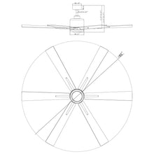 Carregar imagem no visualizador da galeria, 65" Bendan Industrial Downrod Mount Ceiling Fan with Lighting and Remote Control