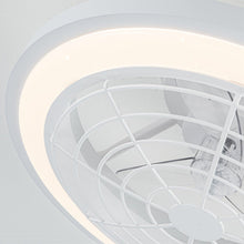 Carregar imagem no visualizador da galeria, 20" Ikon Modern DC Motor Flush Mount Reversible Ceiling Fan with Lighting and Remote Control