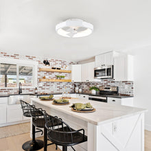 Carregar imagem no visualizador da galeria, 19" Britton Flush Mount Reversible Ceiling Fan with Remote Control