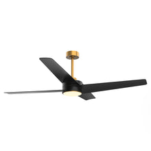 Carregar imagem no visualizador da galeria, 60" Parvez Modern DC Motor Downrod Mount Reversible Ceiling Fan with Lighting and Remote Control
