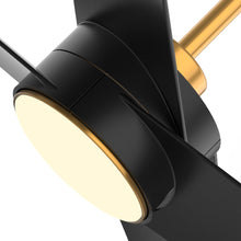 Carregar imagem no visualizador da galeria, 60" Parvez Modern DC Motor Downrod Mount Reversible Ceiling Fan with Lighting and Remote Control