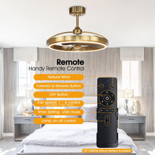 Carregar imagem no visualizador da galeria, 27" Arthur Industrial DC Motor Downrod Mount Ceiling Fan with Lighting and Remote Control