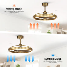 Carregar imagem no visualizador da galeria, 27" Arthur Industrial DC Motor Downrod Mount Ceiling Fan with Lighting and Remote Control