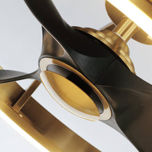 Carregar imagem no visualizador da galeria, 27" Arthur Industrial DC Motor Downrod Mount Ceiling Fan with Lighting and Remote Control