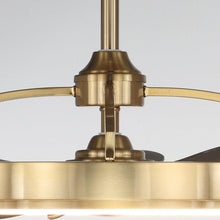 Carregar imagem no visualizador da galeria, 27" Arthur Industrial DC Motor Downrod Mount Ceiling Fan with Lighting and Remote Control