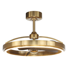 Carregar imagem no visualizador da galeria, 27" Arthur Industrial DC Motor Downrod Mount Ceiling Fan with Lighting and Remote Control