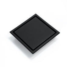 Cargar imagen en el visor de la galería, Matte Black stainless floor drain 6x6inch