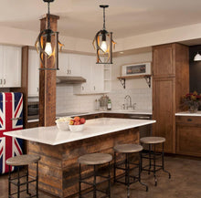 Load image into Gallery viewer, ALOYSIANS Small Deer Antler Lamp Imitation Wood Chandeliers FarmhouseSquare Antler Chandelier 1-Light 8.7"W*14.8"H Kitchen Lights Pendant Light Fixture