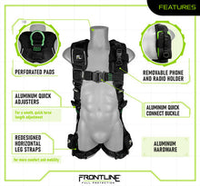 Load image into Gallery viewer, Frontline 250VTB Elite Vest Style Harness with Aluminum Hardware and Suspension Trauma Straps M/L