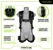 Load image into Gallery viewer, Frontline 250VTB Elite Vest Style Harness with Aluminum Hardware and Suspension Trauma Straps S