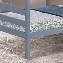 Carregar imagem no visualizador da galeria, Transitional Solid Hardwood Twin over Twin Bunk Bed, Patented Insert & Lock Joint for Extra Safety for Kids