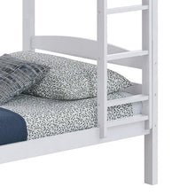Carregar imagem no visualizador da galeria, Transitional Solid Hardwood Twin over Twin Bunk Bed, Patented Insert & Lock Joint for Extra Safety for Kids