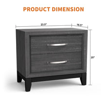 Carregar imagem no visualizador da galeria, Furniture of America Lucien Modern Wood Nightstand with 2 Drawers